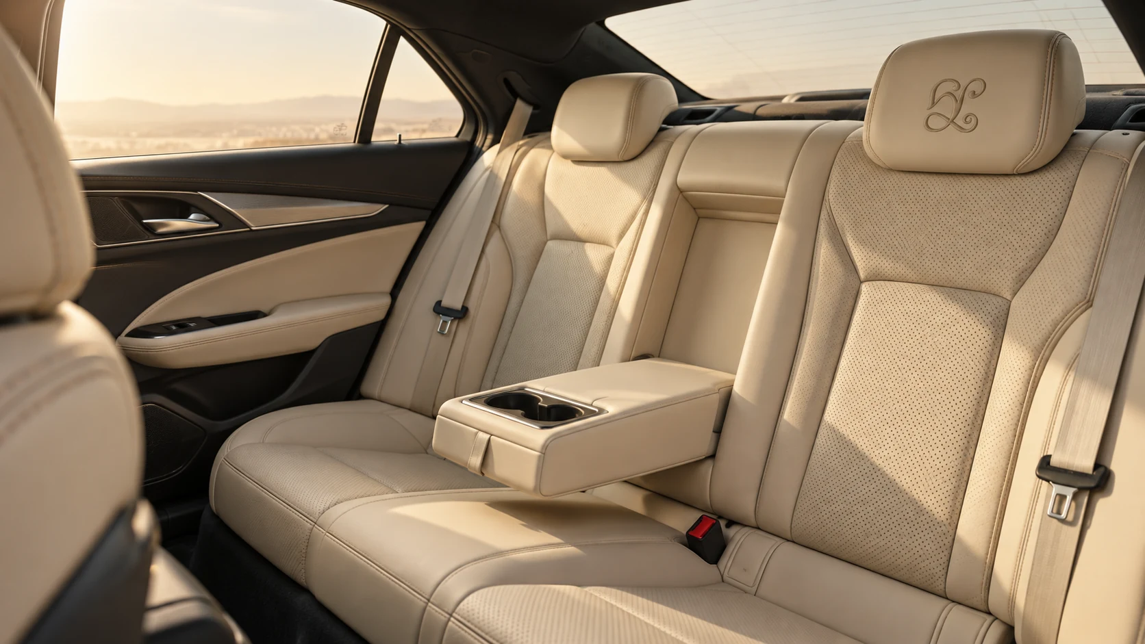 Executive Sedan cabin — AI-generated illustration