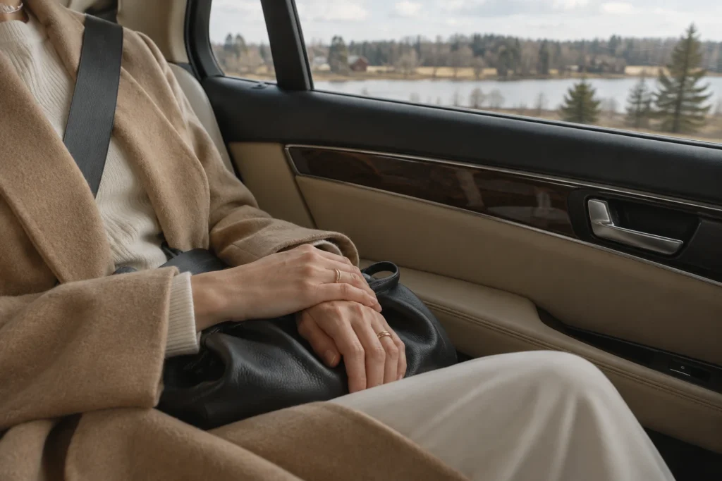 A quiet passenger journey through Ontario — AI-generated illustration