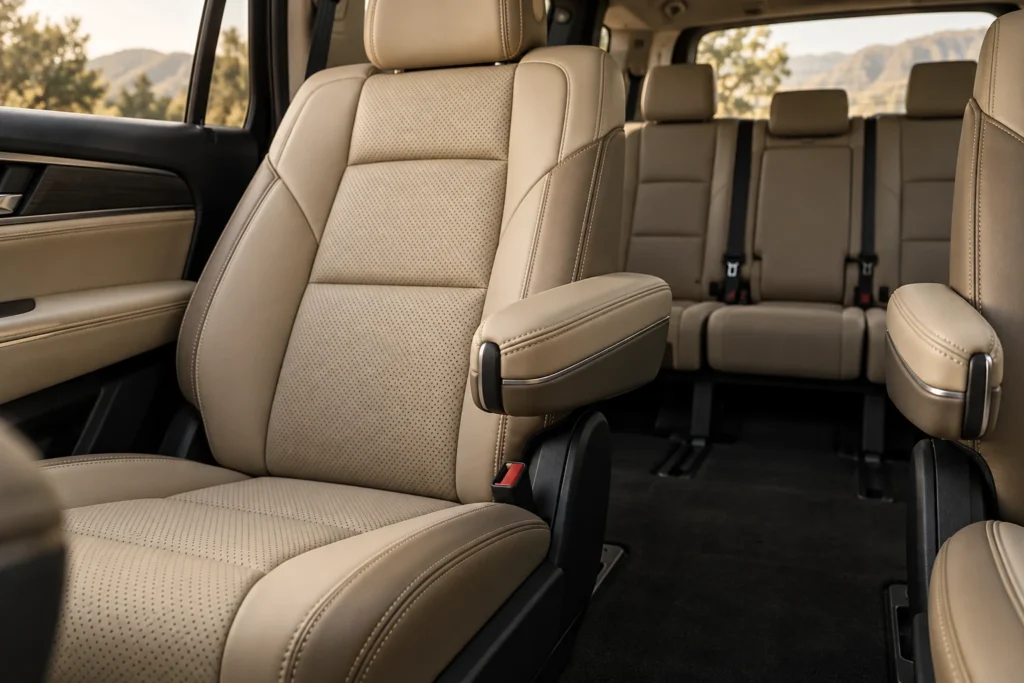 Luxury SUV interior detail — AI-generated illustration